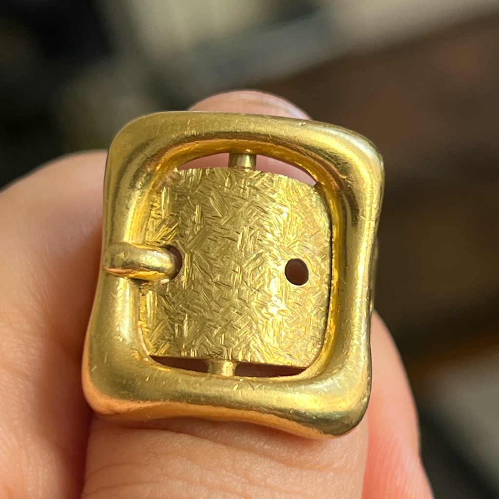 18k Gold Designer Textured Ring